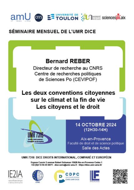 Affiche de l'évènement "les deux conventions citoyennes"