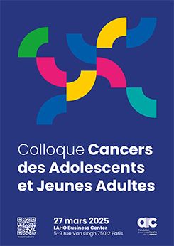 affiche du colloque Cancer des jeunes adultes